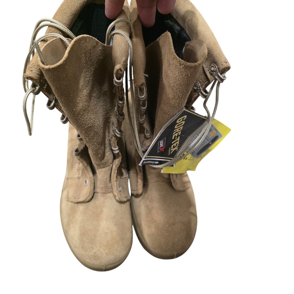 Belleville ICWR Gore-Tex Waterproof Military Combat Boots Tan Suede Vibram 4.5R